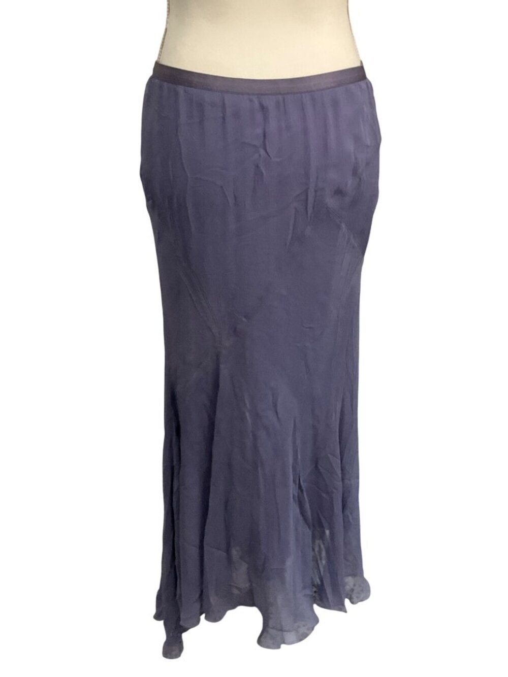 Polo Ralph Lauren Amla Midi Skirt in Lavender Purple 6 Womens Chiffon - Picture 7 of 14